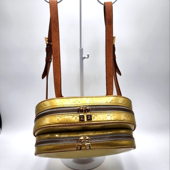 Louis Vuitton Vintage Gold Monogram Vernis Mini Backpack, Lock & Key + Dust Bag - Picture 9 of 17